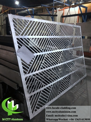 Sistema de revestimiento metálico externo paneles de fachada de aluminio recubiertos en polvo de 3 mm