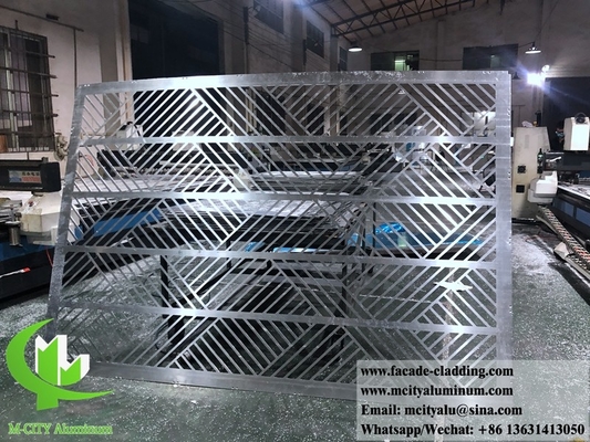 Pantalla de aluminio perforada por CNC Revestimiento de fachada de paneles de aluminio de chapa metálica de 4 mm
