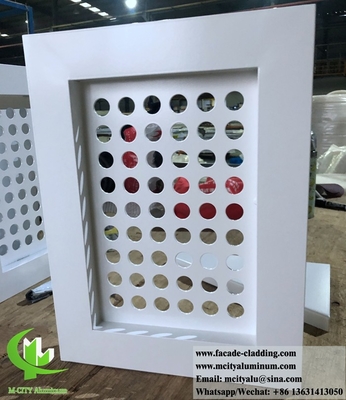 Revestimiento de paredes exteriores Fabricación de placas perforadas de paneles de aluminio para fachadas metálicas en China