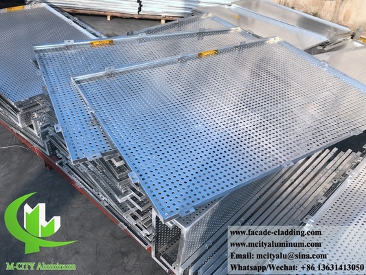 Pantalla de aluminio perforada por CNC Revestimiento de fachada de paneles de aluminio de chapa metálica de 4 mm
