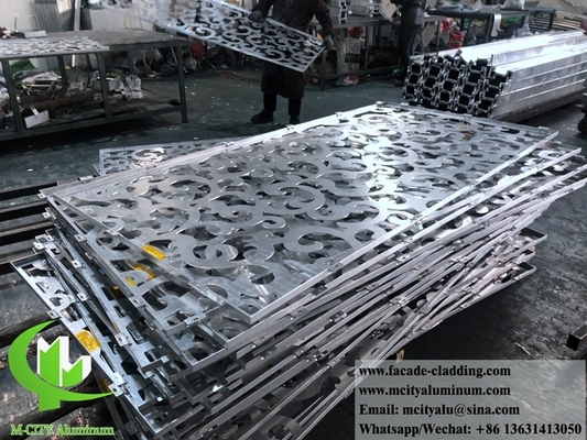 Paneles de aluminio de chapa metálica para fachadas de edificios con revestimiento metálico personalizado