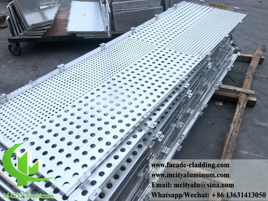 Pantalla de aluminio perforada por CNC Revestimiento de fachada de paneles de aluminio de chapa metálica de 4 mm