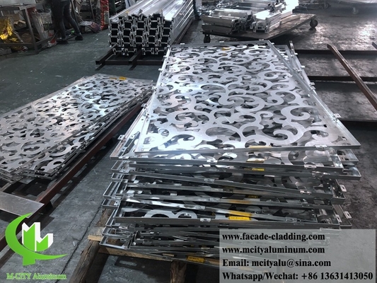 Paneles de aluminio de chapa metálica para fachadas de edificios con revestimiento metálico personalizado