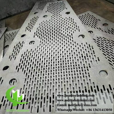 Paneles de aluminio de chapa metálica para fachadas de edificios con revestimiento metálico personalizado
