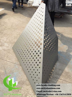 Panel de revestimiento de pared sólido de chapa de aluminio de color piedra para fachada duradero para el exterior