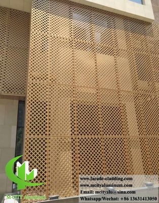 Panel de aluminio para fachadas de edificios de aluminio metálico personalizado 3 mm