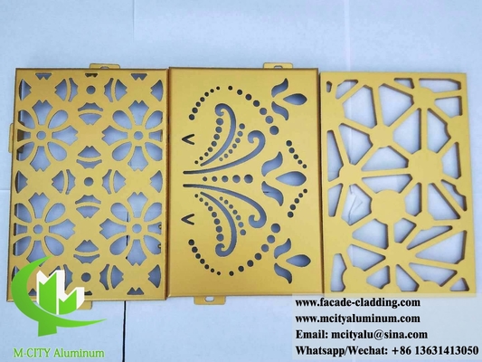 Panel de aluminio para fachadas de edificios de aluminio metálico personalizado 3 mm