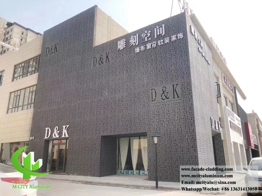 Panel de revestimiento metálico perforado fachadas de aluminio proveedor en Guangzhou China
