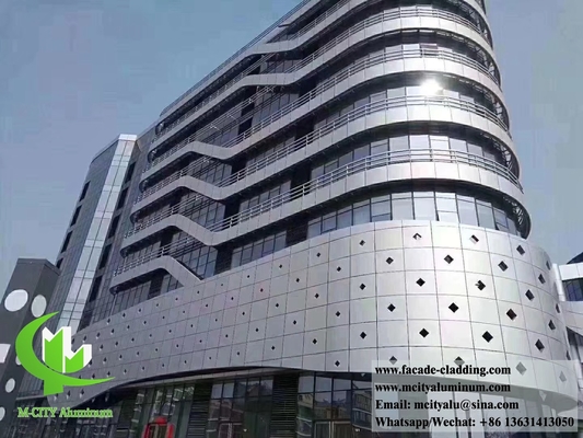 Antióxido fachadas metálicas perforadas paneles de revestimiento de aluminio proveedor en China