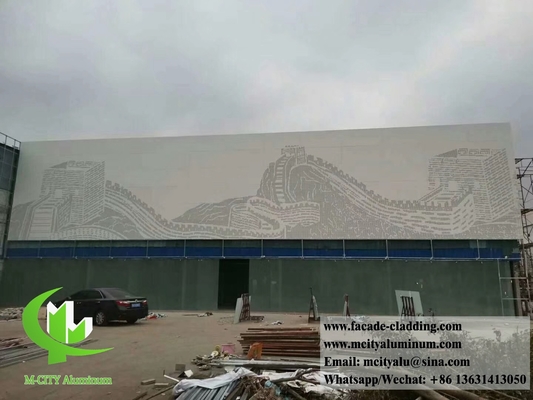 Antióxido fachadas metálicas perforadas paneles de revestimiento de aluminio proveedor en China