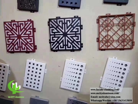 Paneles metálicos con diseño cortado por láser para fachada, revestimiento de paredes y decoración de paredes