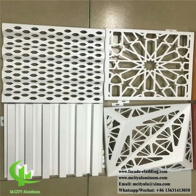 Fabrica de fachadas metálicas paneles de revestimiento de aluminio perforados chapa de aluminio para fachada de pared