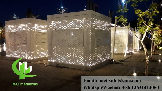 Fabricación de revestimientos de aluminio para fachadas metálicas perforadas