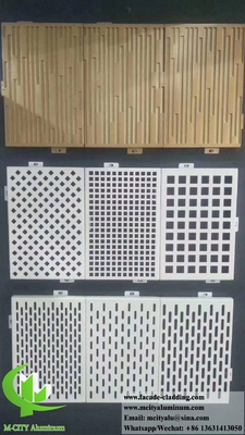Anticorrosión fachadas metálicas perforadas fachada de pantalla perforada de aluminio