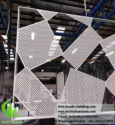 Fabrica de fachadas metálicas paneles de revestimiento de aluminio perforados chapa de aluminio para fachada de pared