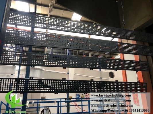 Fabrica de fachadas metálicas paneles de revestimiento de aluminio perforados chapa de aluminio para fachada de pared