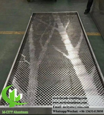 Panel de revestimiento de aluminio para fachada de pantalla perforada externa proveedor en China