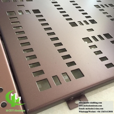 Panel de revestimiento de aluminio para fachada de pantalla perforada externa proveedor en China