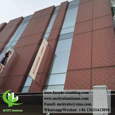 Pantalla de metal para revestimiento de paredes, paneles de fachada de aluminio China Proveedor