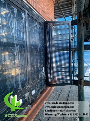 Hojas metálicas de aluminio perforadas para pantallas de aluminio para ventanas