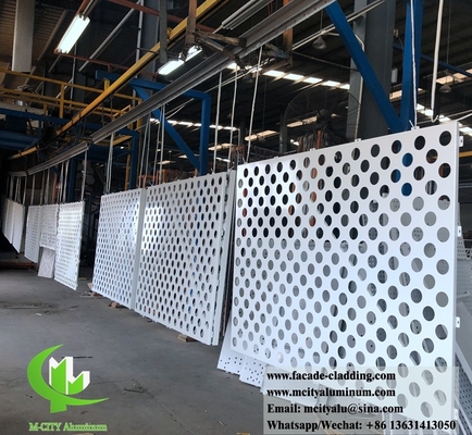fachada metálica antirruda revestimiento sólido de aluminio revestimiento metálico en polvo