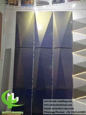 3 mm perforado Metal revestimiento fachadas metálicas de fábrica agujeros redondos perforado