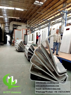 Cortado por láser Pantalla metálica para fachadas chapa metálica revestimiento de pared de aluminio en polvo