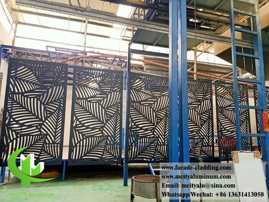 Panel perforado de aluminio de revestimiento de fachada de chapa metálica de 2,5 mm de espesor para decoración de fachada de pared cortina