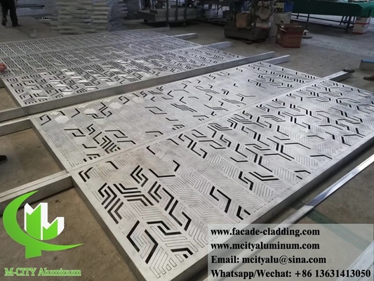 Pantalla de aluminio perforada cortada por láser/para cercas, fachadas, revestimientos decorativos