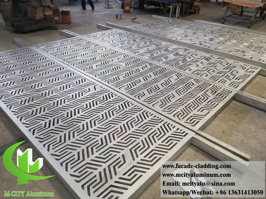 Pantalla de aluminio perforada cortada por láser/para cercas, fachadas, revestimientos decorativos