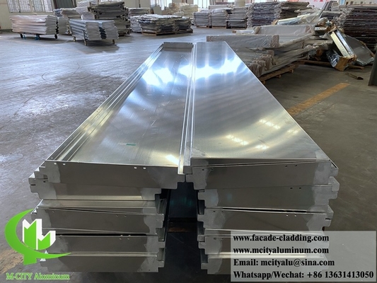 Panel de revestimiento de pared sólido de chapa de aluminio de color piedra para fachada duradero para el exterior