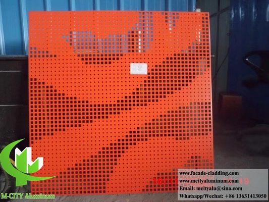 Diseño de revestimiento metálico perforado fachadas de aluminio para decoración de edificios arquitectónicos