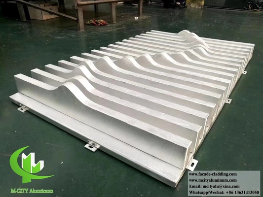Revestimiento de metal perforado con láminas de aluminio, revestimiento de corte láser hueco para fachadas de edificios