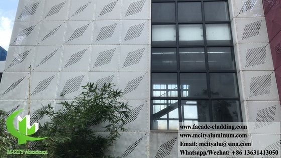 Panel de revestimiento de aluminio de pantalla decorativa para fachadas de edificios