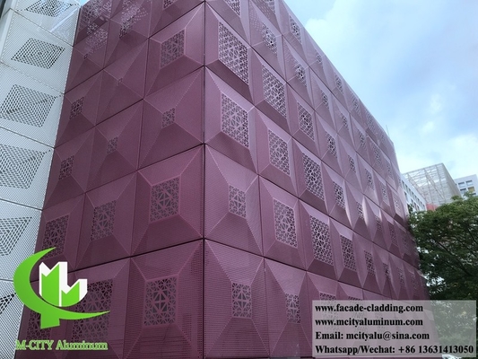 Panel de revestimiento metálico fachadas de aluminio perforación con agujeros redondos Proveedor en Guangzhou