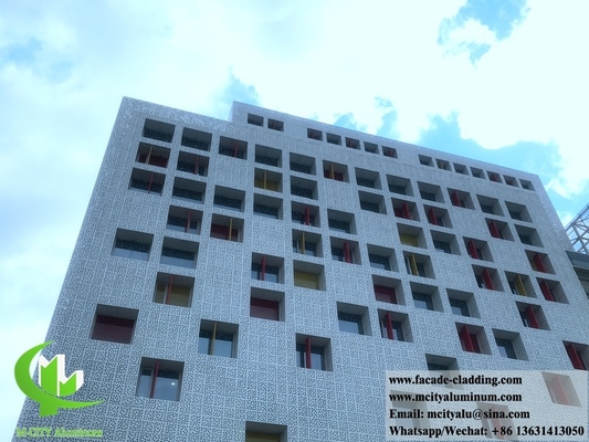 Panel decorativo de aluminio perforado con revestimiento metálico para revestimiento de paredes de aluminio sólido