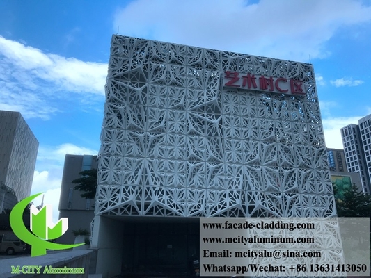 3D forma hueco panel decorativo de aluminio revestimiento sólido de chapa de aluminio