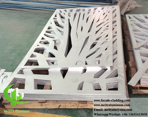 Revestimiento metálico con corte láser de láminas metálicas de aluminio para fachadas, revestimientos de paredes, cercas, balcones
