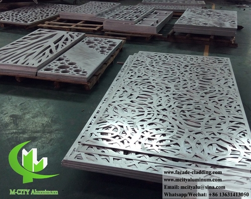 Revestimiento metálico con corte láser de láminas metálicas de aluminio para fachadas, revestimientos de paredes, cercas, balcones