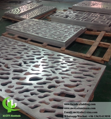 Revestimiento metálico con corte láser de láminas metálicas de aluminio para fachadas, revestimientos de paredes, cercas, balcones