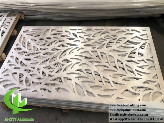 Revestimiento metálico con corte láser de láminas metálicas de aluminio para fachadas, revestimientos de paredes, cercas, balcones