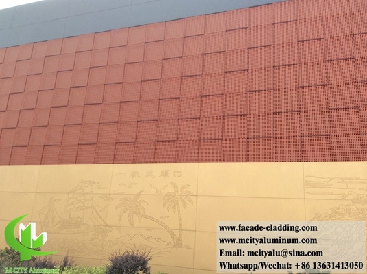 Panel de pared sólida revestimiento metálico paneles de aluminio para fachadas de edificios