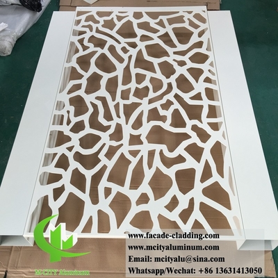 Pantalla de aluminio para cercas de jardín con diseño de corte por láser