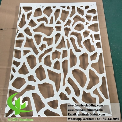 Pantalla de aluminio para cercas de jardín con diseño de corte por láser