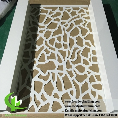 Pantalla de aluminio para cercas de jardín con diseño de corte por láser