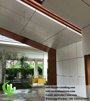 Panel de pared sólida revestimiento metálico paneles de aluminio para fachadas de edificios