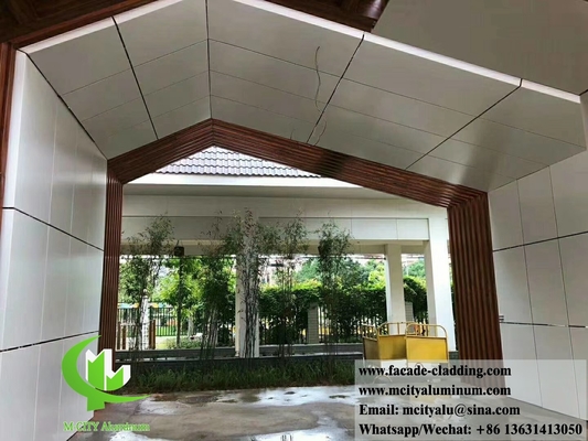 Revestimiento metálico de aluminio para paredes sólidas Revestimiento de chapa metálica para techos y fachadas