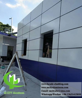 Revestimiento de paredes sólidas paneles metálicos fachadas de aluminio color de las astillas de 3 mm de espesor