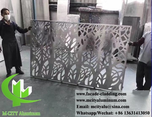 Películas de aluminio perforadas para revestimiento de paredes exteriores