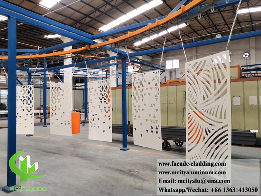 Panel decorativo de aluminio de pantalla metálica cortada por láser para fachadas de revestimiento de paredes